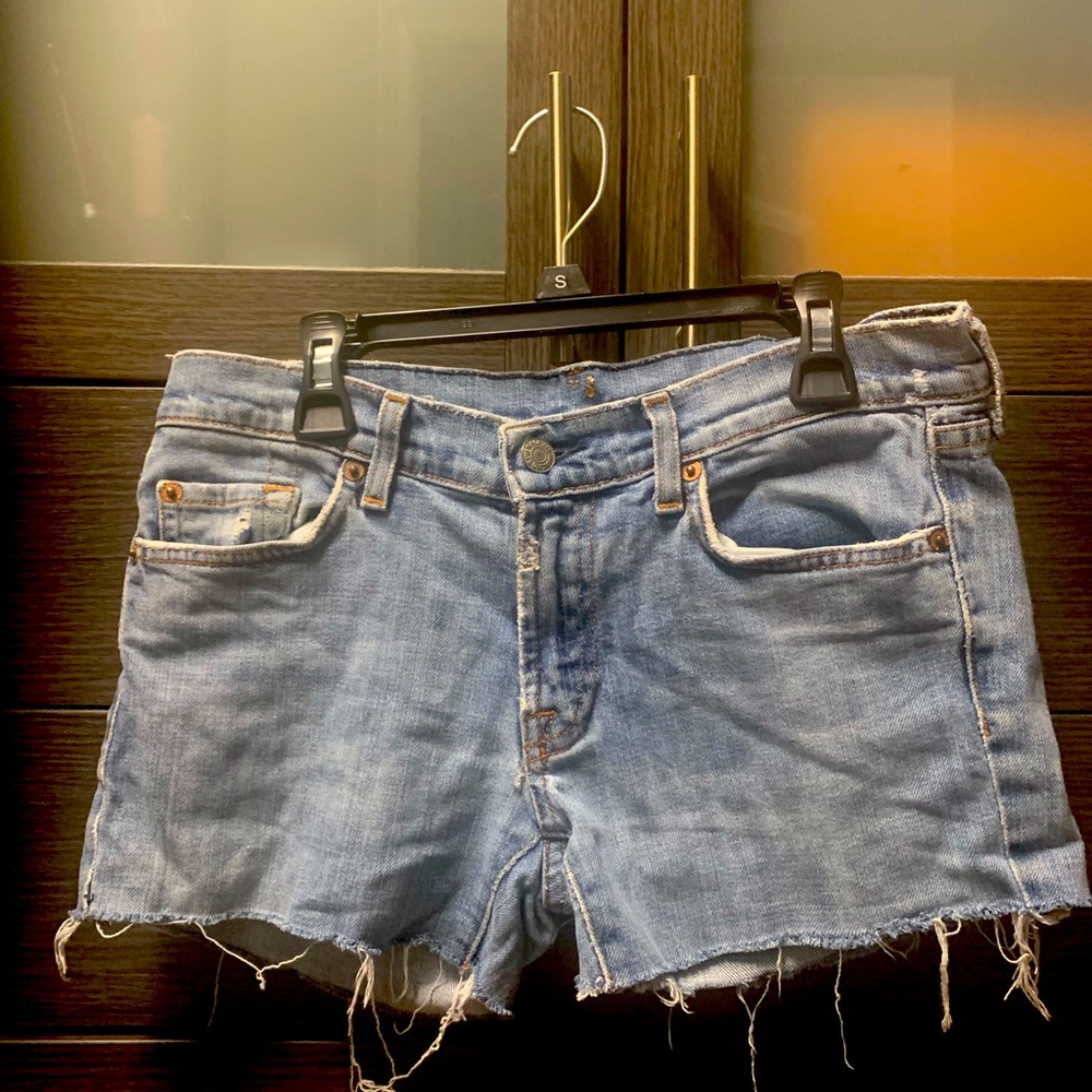 7 for all mankind cut off shorts